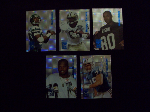 (5) 1995 PLAYOFF PRIME MINIS w/ ANDRE RISON,ROB MOORE,METCALF,CHILDRESS,HAYNES - Picture 1 of 2