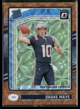 2024 Donruss Optic Drake Maye Rated Rookie Orange Scope Prizm 79/79