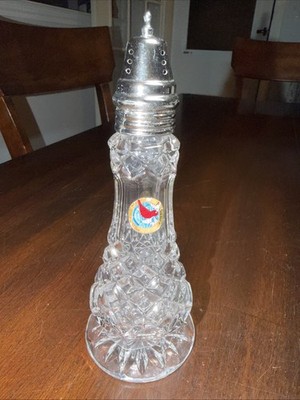 Vintage Hofbauer Single/Replacement Lead Crystal Salt Shaker 7  (F)