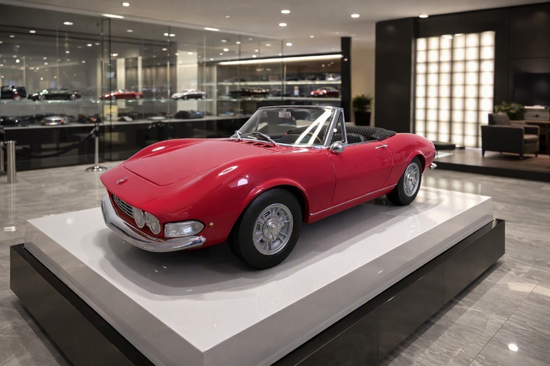 Laudoracing- Fiat Dino Spider 2000 1967 - 1:18 rosso - LM117A - LIMITED