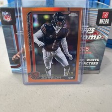 2025 Topps Chrome Jaylon Johnson #57 Chicago Bears Orange Refractor 06/25