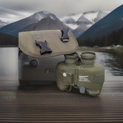 Boshile 10X50 HD High-Power Outdoor Waterproof Compass Ranging Binoculars