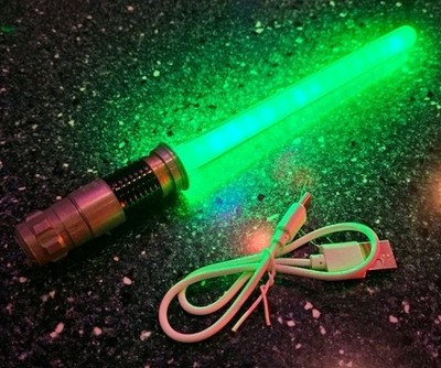 Star Wars Light Saber Swizzle Stick Disneyland Skywalker Green