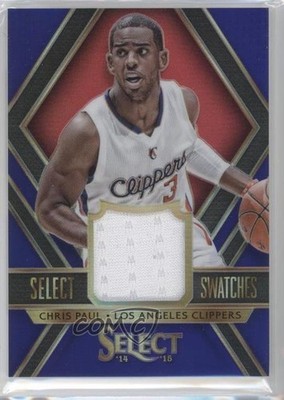 2014-15 Panini Select Swatches Purple Prizm 1/99 Chris Paul #26 y8a