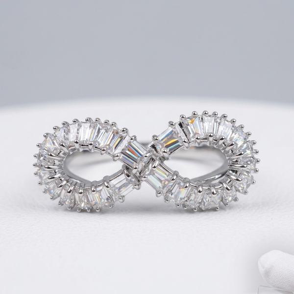 Swarovski Hyperbola Infinity Ring Size 55 UK N White Cocktail Crystal NEW £119