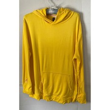Kangol Mens Yellow Long Sleeve Hoodie Viscose...