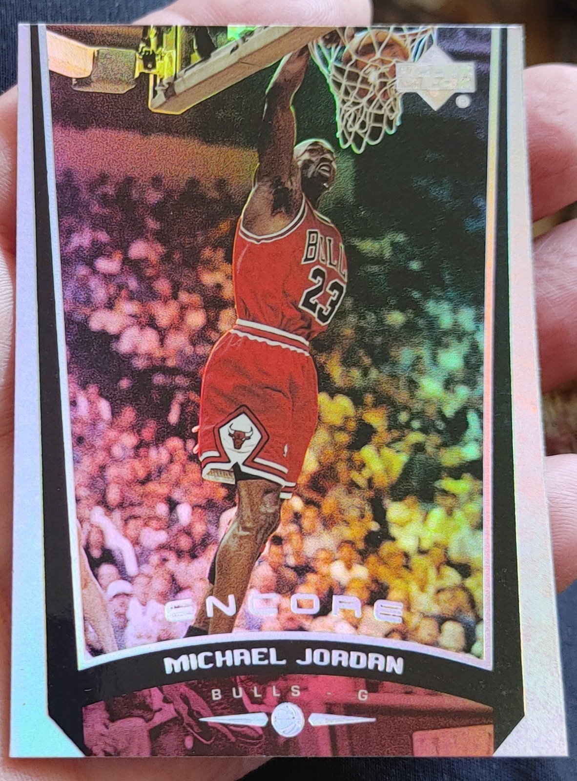 1998-99 UPPER DECK ENCORE * HOLOFOIL * REFRACTOR-LIKE * MICHAEL JORDAN CARD #100