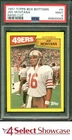 1987 TOPPS BOX BOTTOMS HAND CUT #H JOE MONTANA 49ERS HOF PSA 9