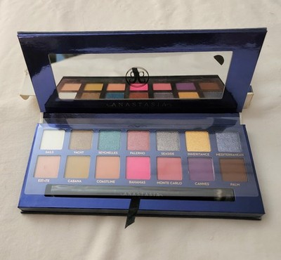 Anastasia Riviera Eye Shadow Palette New Box Matte Metallic Jewel Tones Bright