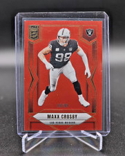 2025 Panini Donruss Elite - Maxx Crosby #87 Red /99 Las Vegas Raiders