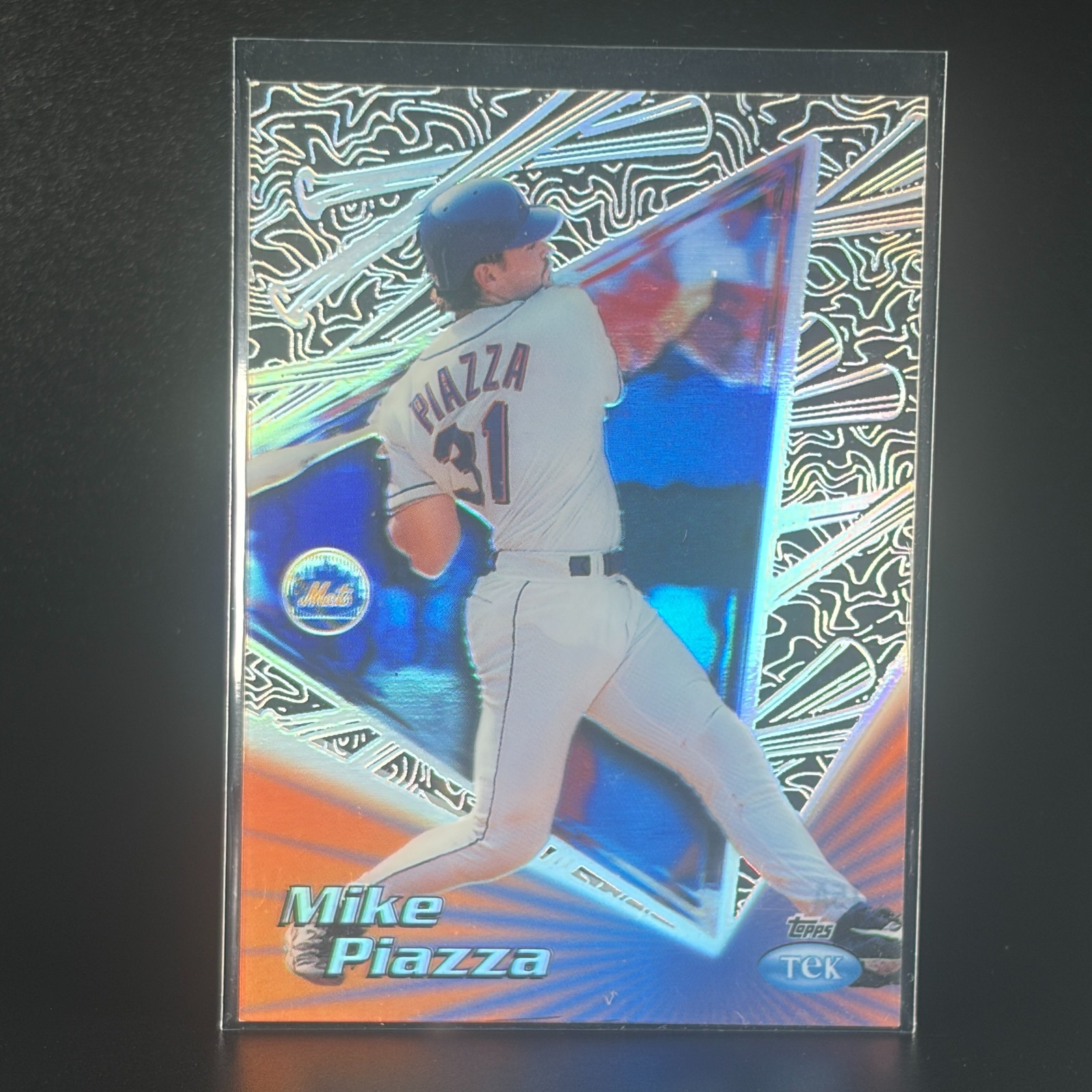1999 Topps Tek #15A Mike Piazza Pattern P13 New York Mets