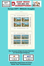 287/8 ✅ 🇪🇺 CEPT Mitläufer - 1977 Rumänien 2 Blöcke N. 141 - 142postfrisch **🔝