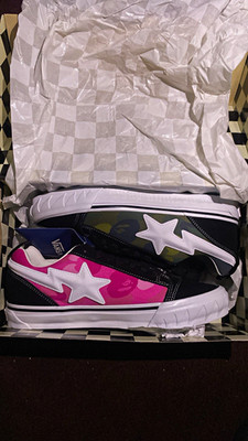 Vans x BAPE Multicolor Low Top Skateboarding Shoes US 11.5 Medium (D)