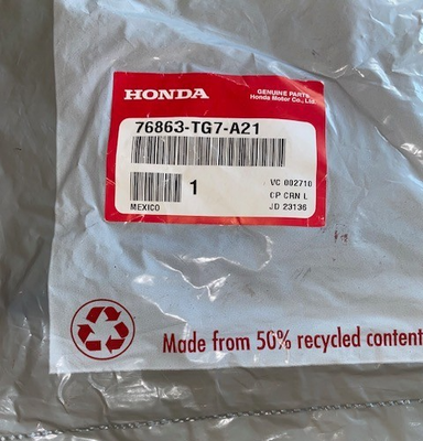 #ad #ad 2016 2021 GENUINE HONDA TUBE 180MM NEW OEM PART P N 76863TG7A21 $23.55