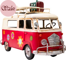 -vintage-inspired Iron Classic Car Model - Collectible Decoration With Rustic Ch
