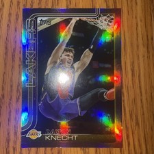 2025-26 Topps Basketball #153 Dalton Knecht Rainbow Foil Los Angeles Lakers