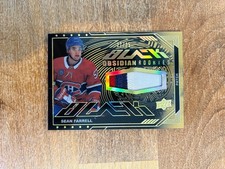 2023-24 SPx Sean Farrell OBSIDIAN ROOKIES AUTO PATCH RC CANADIENS #ORJ-SF  /35*