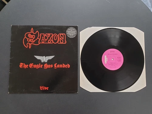 SAXON - THE EAGLES HAS LANDED 1982 UK PRESS 12" VINYL RECORD LP EX