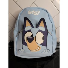 Bluey Peek-A-Boo Mini Backpack Light Blue Toddler Kids Travel Daycare Bag