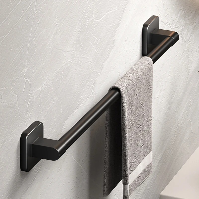 Holder White Without Drilling Bathroom Black Towel Rack Towe