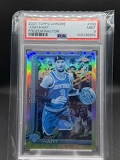 2025 Topps Chrome NBA Josh Hart Knicks FrozenFractor Frozen -2/0 SSP PSA 9