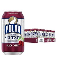 Polar Seltzer Water Black Cherry 12 fl oz cans 18 pack