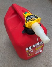 NO-SPILL 5-GALLON PLASTIC GAS CAN, Made in USA, 1450-V4