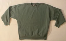 Tuff Athletics Women's Lt Green Oversized Crew Neck Pullover Sweatshirt Size XL