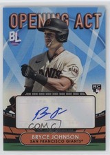 2023 Topps Big League Opening Act Blue Foil Bryce Johnson #OAA-BJ Auto 1o6w