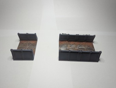 Modularer Graben gerader Abschnitt Grimdark Wargaming SciFi Gelände 28mm Sca