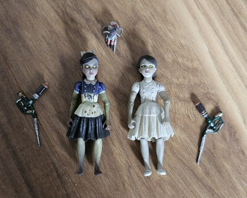 Bioshock 3.5" Little Sister & Eleanor Lamb Action Figures Neca - Video Game Toys