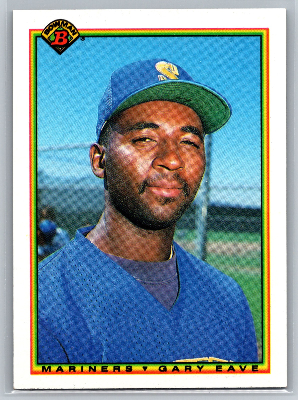 1990 Bowman Gary Eave #471 Seattle Mariners Baseball Card Rookie RC
