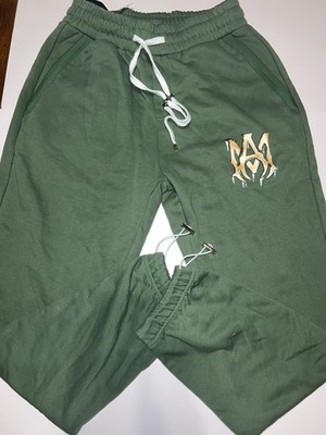 Amiri Green Graphic Sweatpants Size Medium