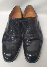 John Land Officers Patent Shoes British Army Parade Shoes 9M  (st23)