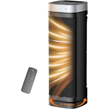 Space Heater, WINHL 17 Inches Electric Heaters for Indoor Use with Thermostat 