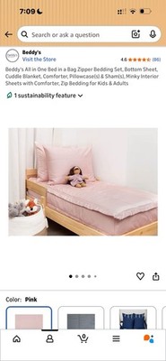 Beddy s All In One Bed In a Bag Zipper Bedding Set Toddler