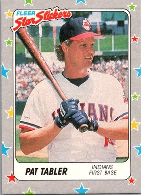 1988 Fleer Star Stickers #22 Pat Tabler