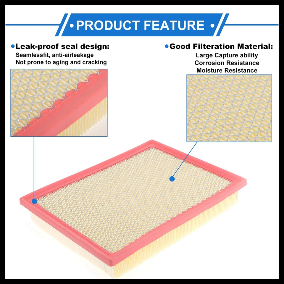 Engine Air Filter No.178010L040 for Toyota Hilux 2016-2022 1 Pcs Long life - Image 4 of 4