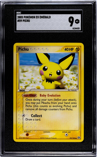 Pichu graded SGC 9 for sale on eBay