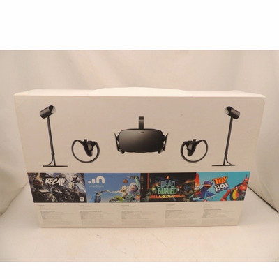 Oculus Rift Black PC & Console VR Headset Bundle w/ Touch Controllers & Sensors