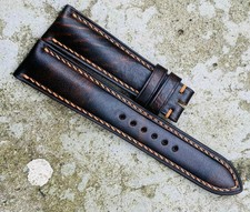 Genuine Cow Leather Watch Strap Band Size24mm/22mm;22mm/20mm;20mm/18mm;18mm/16mm