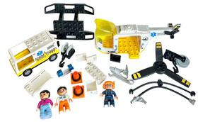 LEGO DUPLO Town Airport  (7841) Helicopter Rescue Unit * Incomplete * Read