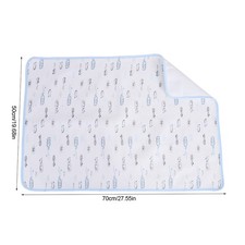 Blue Packed M Waterproof Baby Cotton Urine Mat Diaper Nappy Bedding ChangE