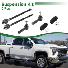 6pcs Front Suspension Kit Inner Outer Tie Rod End with Boot for Pontiac Torrent