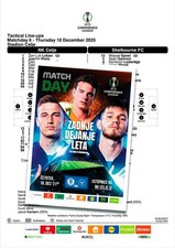 CELJE Slovenia v SHELBOURNE Dublin Ireland 2025 ECL FAN 16 pg + OFFICIAL LU