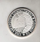 2015 LOOMIS THE SAFEPOINT COMMITMENT .999 FINE SILVER 1 TROY OZ SILVER ART ROUND