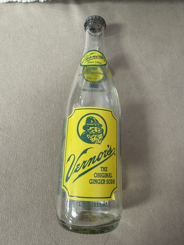 Vernors 2000 Limited Edition Ginger Soda Bottle Original Cap
