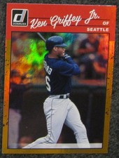 2023 Donruss - Retro 1990 Variation Ken Griffey Jr 260 Holo Orange Revers Image