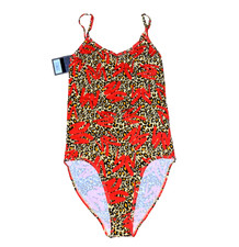Ethika New With Tags Women's Pull-On Bodysuit "YM Leopard" Size Small
