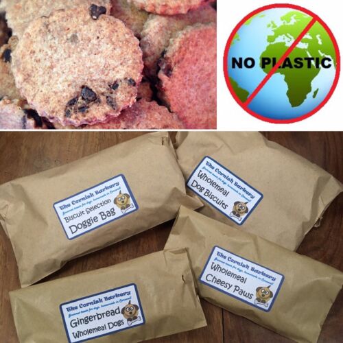 🐶The Cornish Barkery PLASTIC FREE 🌍Eco Dog Treats Choc Chip Cookies 🍪Biscuits - Picture 1 of 5